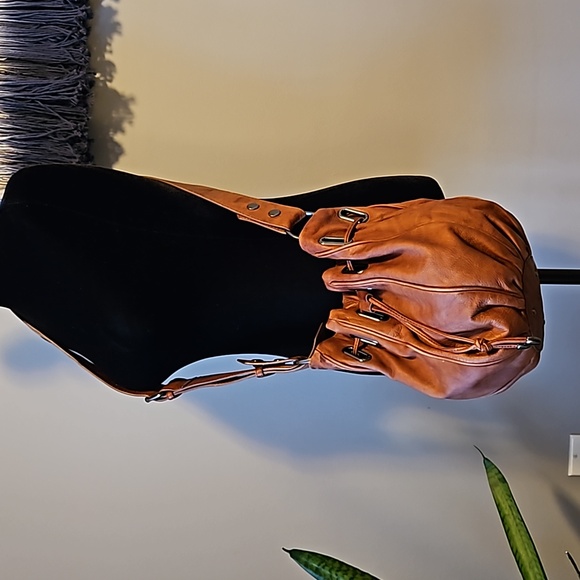 Mimco THE COCOON Leather Drawstring bag - Picture 2 of 7